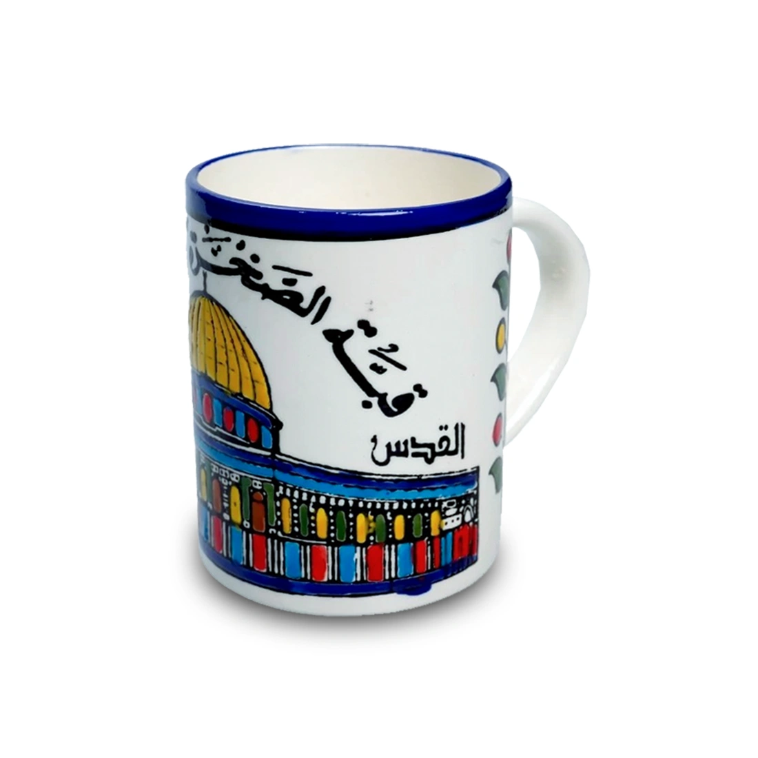 كوب سيراميك ملون مصنوع يدويًا